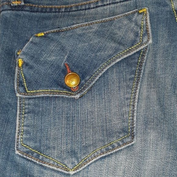 Vigoss Milan Flap Pocket Bootcut Jeans Satin Waist - Picture 6 of 9